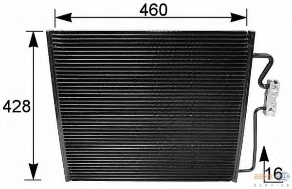 Радиатор кондиционера HELLA 8FC 351 035-521