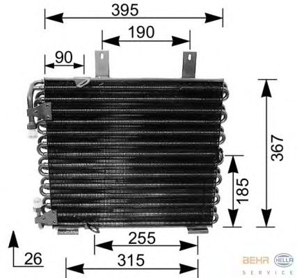 Радиатор кондиционера HELLA 8FC 351 035-621