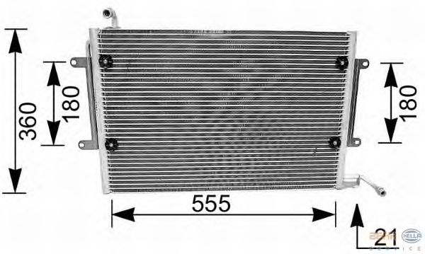 Радиатор кондиционера HELLA 8FC 351 036-081