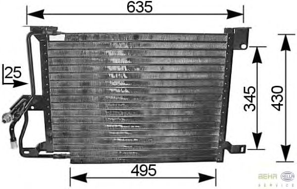 Радиатор кондиционера HELLA 8FC 351 036-361