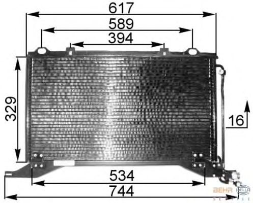 Радіатор кондиціонера HELLA 8FC 351 037-171