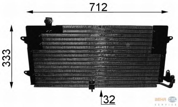 Радіатор кондиціонера HELLA 8FC 351 037-181