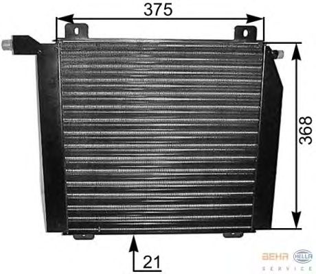 Радіатор кондиціонера HELLA 8FC 351 037-401