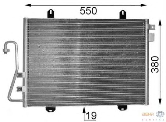 Радиатор кондиционера HELLA 8FC 351 037-541