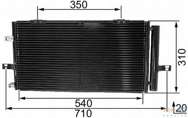 Радіатор кондиціонера HELLA 8FC 351 037-671