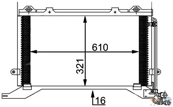 Радиатор кондиционера HELLA 8FC 351 038-501