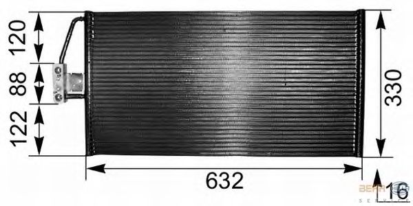 Радиатор кондиционера HELLA 8FC 351 038-801