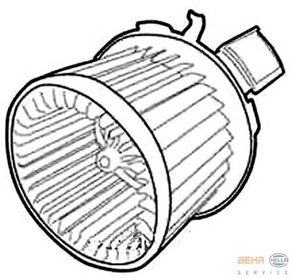 Вентилятор салона HELLA 8EW 351 039-231