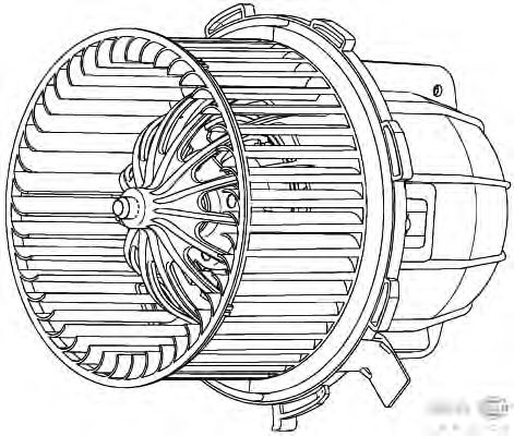 Вентилятор салона HELLA 8EW 351 040-251