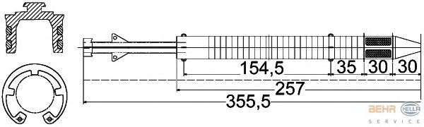 Осушитель кондиционера HELLA 8FT 351 197-251