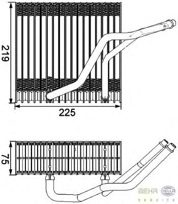 Испаритель кондиционера HELLA 8FV 351 210-541