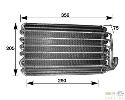 Испаритель кондиционера HELLA 8FV 351 210-571