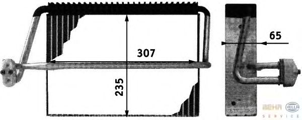 Испаритель кондиционера HELLA 8FV 351 210-701