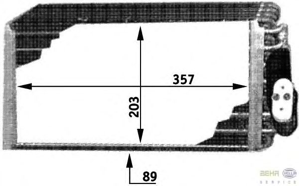 Испаритель кондиционера HELLA 8FV 351 210-711