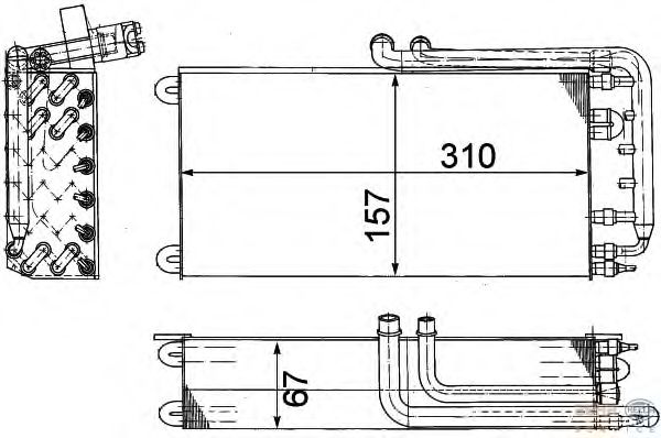 Испаритель кондиционера HELLA 8FV 351 210-791