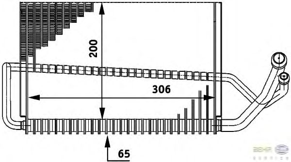 Испаритель кондиционера HELLA 8FV 351 211-291