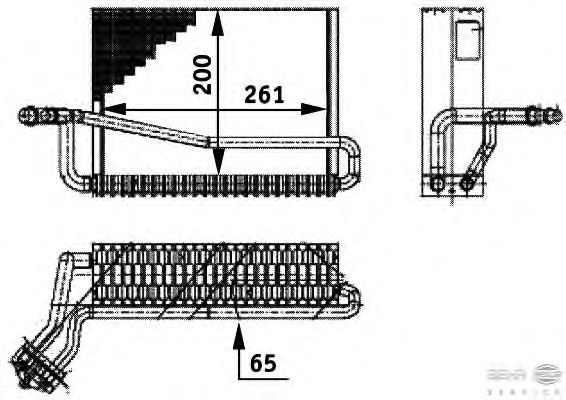 Испаритель кондиционера HELLA 8FV 351 211-551