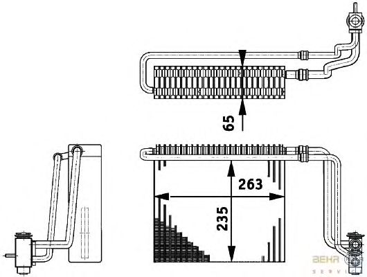 Випарник кондиціонера HELLA 8FV 351 211-741