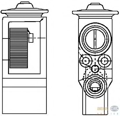 Расширительный клапан, кондиционер HELLA 8UW 351 234-111