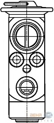 Расширительный клапан, кондиционер HELLA 8UW 351 234-151