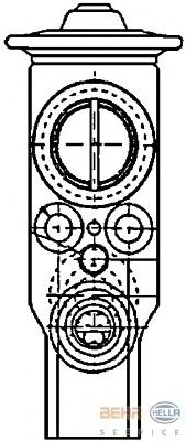 Расширительный клапан, кондиционер HELLA 8UW 351 234-171