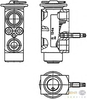 Расширительный клапан, кондиционер HELLA 8UW 351 234-201