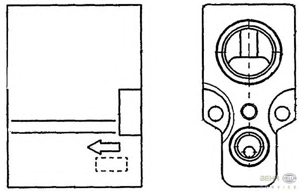 Расширительный клапан, кондиционер HELLA 8UW 351 234-241