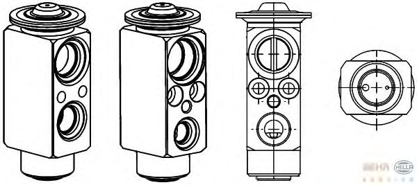 Расширительный клапан, кондиционер HELLA 8UW 351 234-431