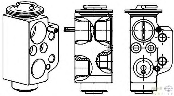 Расширительный клапан, кондиционер HELLA 8UW 351 234-471