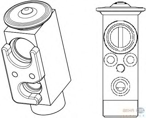Расширительный клапан, кондиционер HELLA 8UW 351 234-501