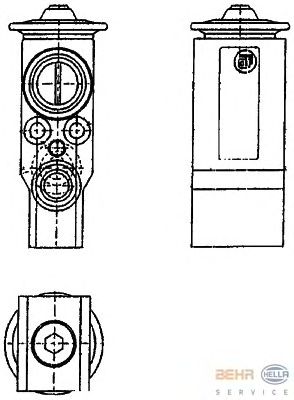 Расширительный клапан, кондиционер HELLA 8UW 351 239-071
