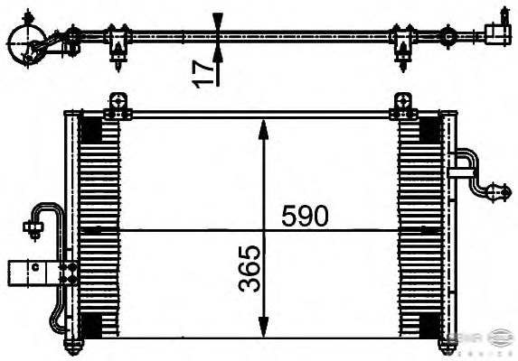 Радиатор кондиционера HELLA 8FC 351 302-051