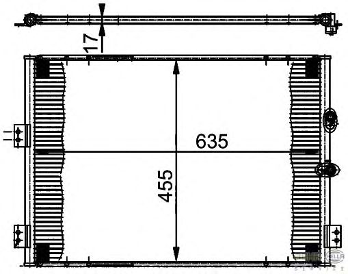 Радиатор кондиционера HELLA 8FC 351 302-071