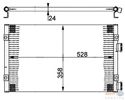 Радіатор кондиціонера HELLA 8FC 351 302-241