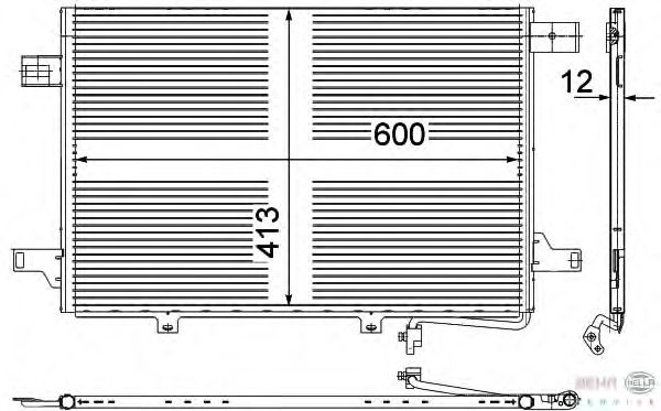 Радиатор кондиционера HELLA 8FC 351 303-431