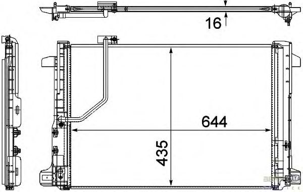 Радиатор кондиционера HELLA 8FC 351 307-651
