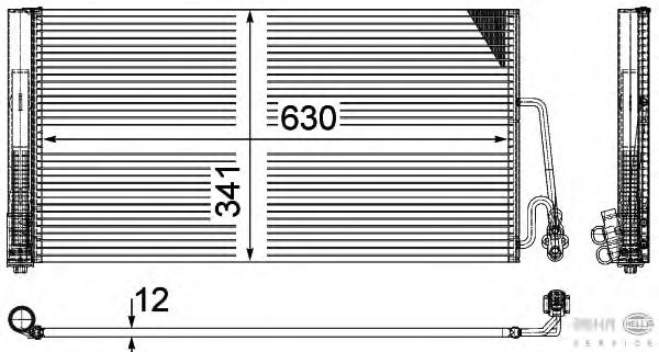 Радиатор кондиционера HELLA 8FC 351 309-381