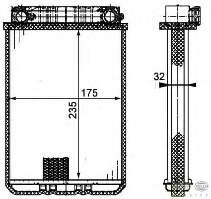 Радіатор опалення HELLA 8FH 351 311-181