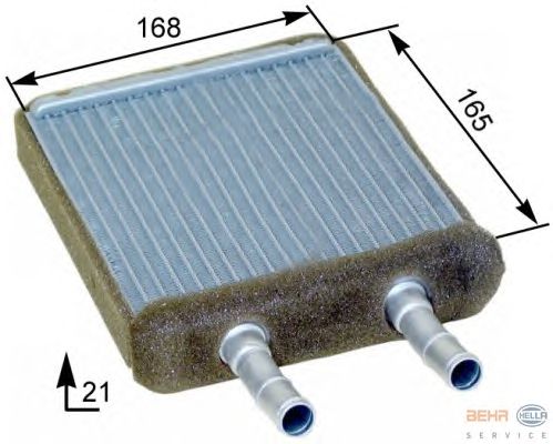 Радиатор отопителя HELLA 8FH 351 315-201