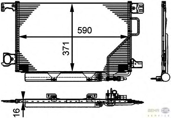 Радиатор кондиционера HELLA 8FC 351 317-501