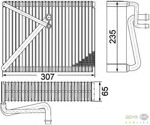 Испаритель кондиционера HELLA 8FV 351 330-651