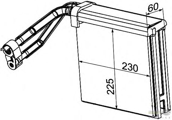 Испаритель кондиционера HELLA 8FV 351 330-731