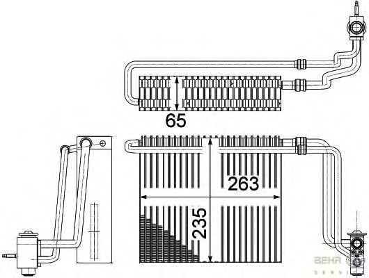 Испаритель кондиционера HELLA 8FV 351 331-171