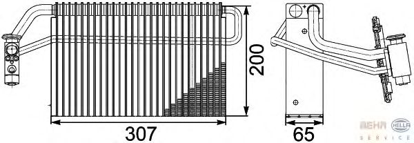 Испаритель кондиционера HELLA 8FV 351 336-121