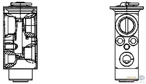 Расширительный клапан, кондиционер HELLA 8UW 351 336-151