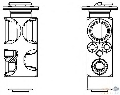 Расширительный клапан, кондиционер HELLA 8UW 351 336-161