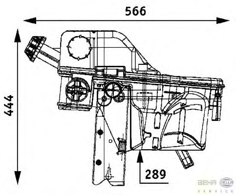 Расширительный бачок HELLA 8MA 376 705-081