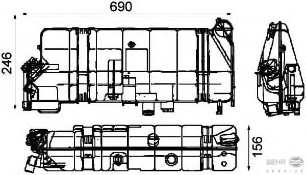 Расширительный бачок HELLA 8MA 376 705-261