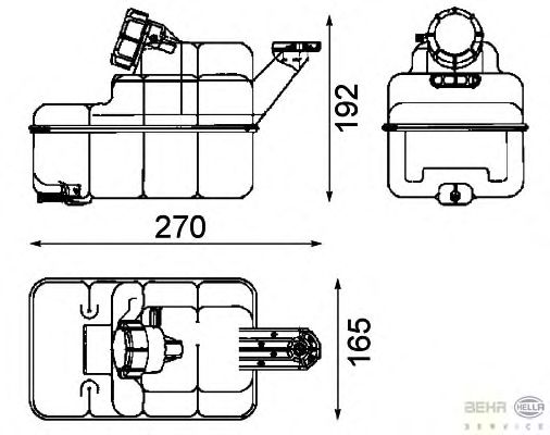 Расширительный бачок HELLA 8MA 376 705-271
