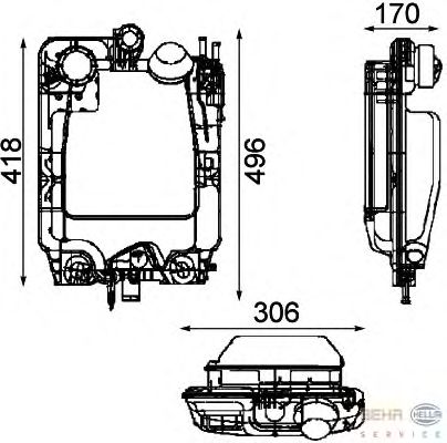 Расширительный бачок HELLA 8MA 376 705-291
